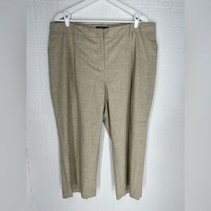 Lafayette 148 virgin wool blend wide leg cropped pants size 16W